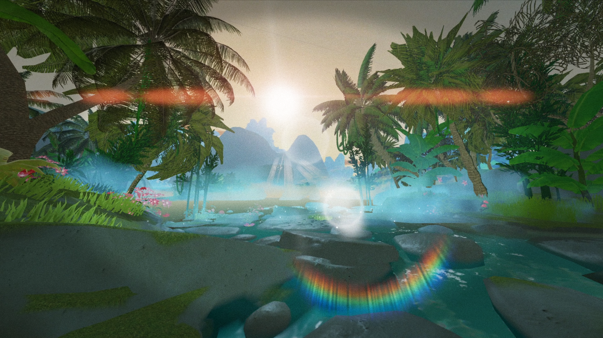 HRV reactive beach environment - atmosphere responding to biofeedback