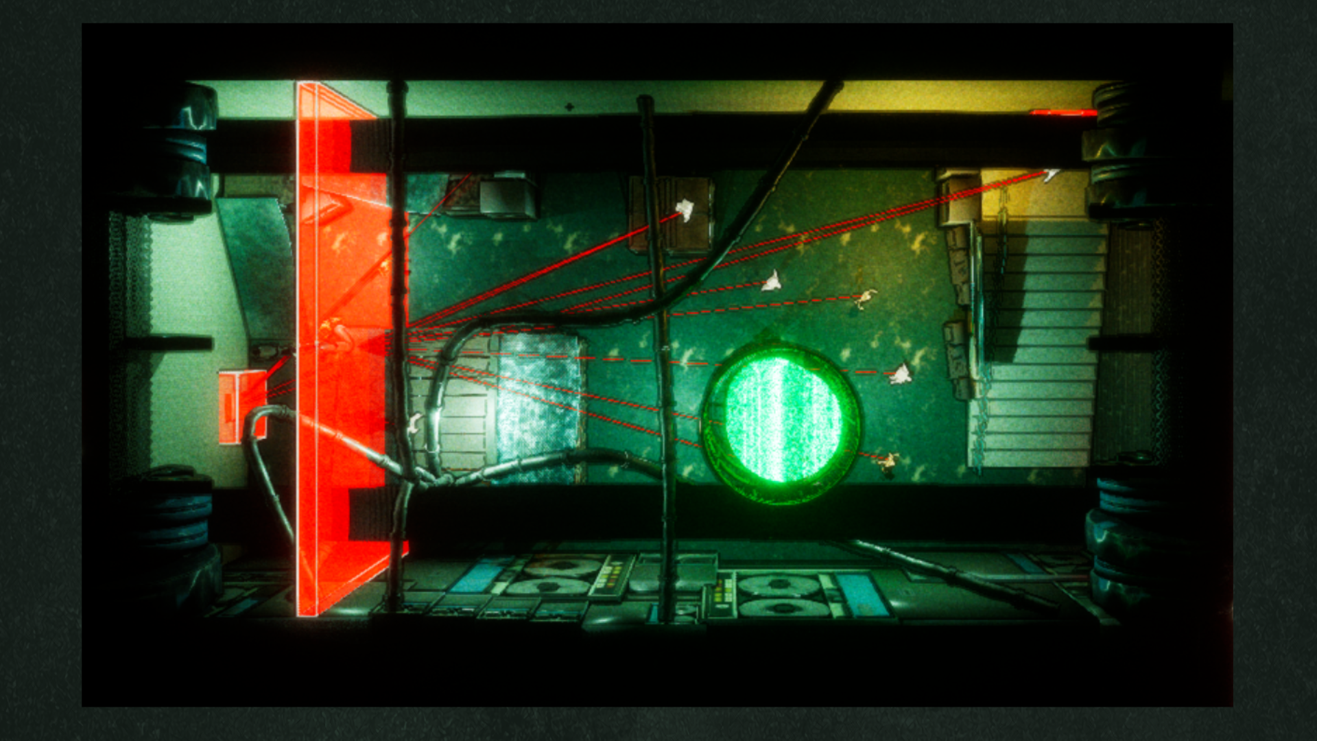 Final layout — first ghost in open centre, clear sightlines